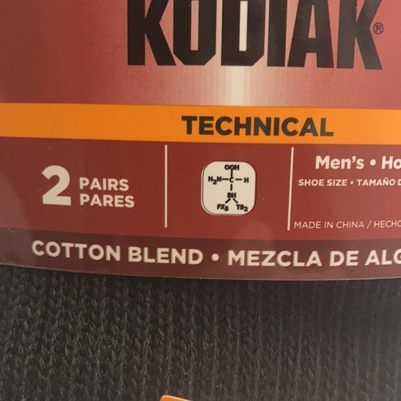 Kodiak Technical Men's Socks Black Red Heavy Cushion Arch Support - Picture 5 of 14